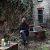 Martin Eder in seinem Atelier Garten