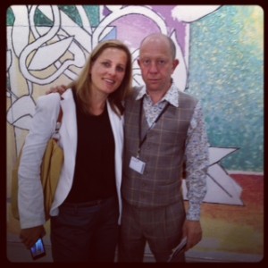 Nina Fischer-Keese mit Judy Lybke auf der Art Basel