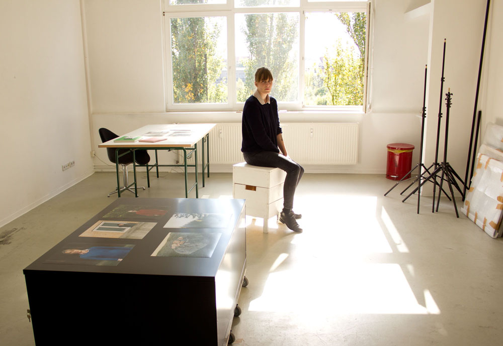 Clara Bahlsen in ihrem Atelier in Oberschöneweide