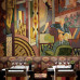 Charlotte Street Hotel: Oscar Bar with handpainted picture in 20ies style