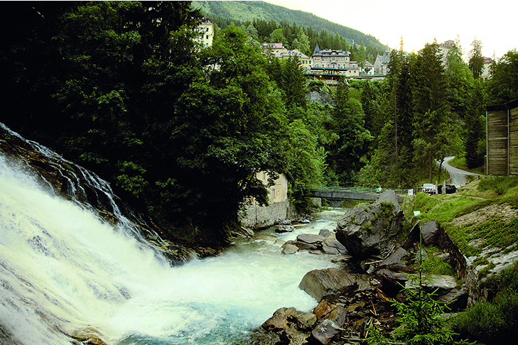 Wasserfall in Bad Gastein - sommerfrischekunst