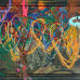 Jigger Cruz : Platforms of Dispositional Overtone, 2014 Oil on canvas on wood 157 × 178 cm