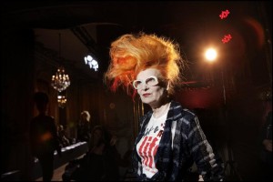 Paolo Pellegrin . Vivienne Westwood Paris . October 2009 from the 'Picture Yourself' exhibition at C/O Berlin © Magnum Photos