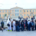Publikum zum Ende der Ibrahim Mahamba Performance am Syntagma Square.