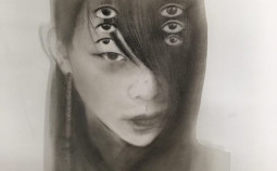 Song Kun, Self-Portrait, 2017, Graphite on parchment paper, 21x29